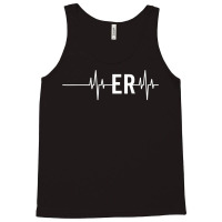 Emergency Medicine Physician Nurse Gift Er Heartbeat Tank Top | Artistshot