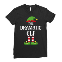 Dramatic Elf Family Matching Group Christmas T Shirt Ladies Fitted T-shirt | Artistshot