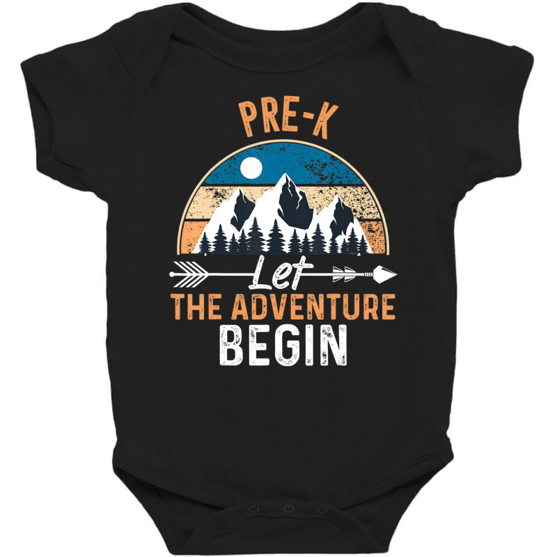 Pre-k Let The Adventure Begin First Day Pre-k Baby Bodysuit by seifertmurryq3jmxs | Artistshot