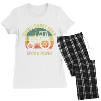 Diddly Squat Farm Speed And Power Tractor Farmer Vintage T Shirt Women's Pajamas Set | Artistshot