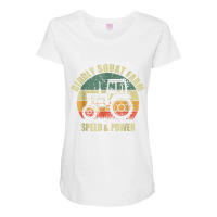 Diddly Squat Farm Speed And Power Tractor Farmer Vintage T Shirt Maternity Scoop Neck T-shirt | Artistshot