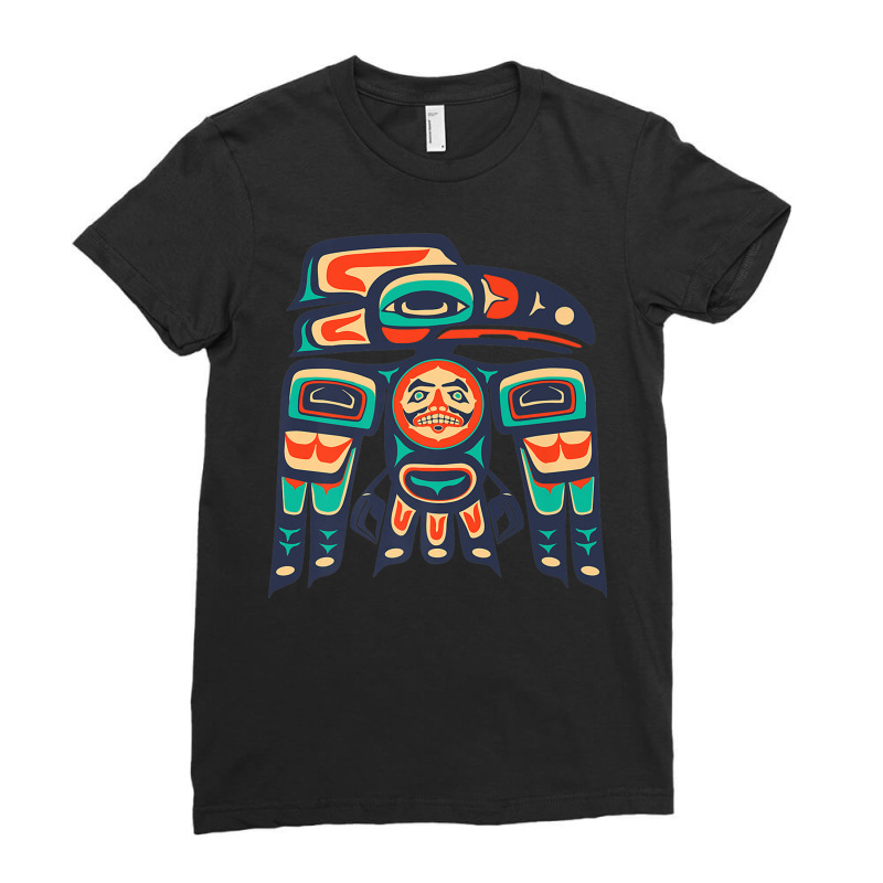 Alaska, Raven Haida Tribal Art, Native American Totem Premium T Shirt Ladies Fitted T-Shirt by zaeske | Artistshot