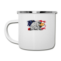 American Flag Eagle Camper Cup | Artistshot