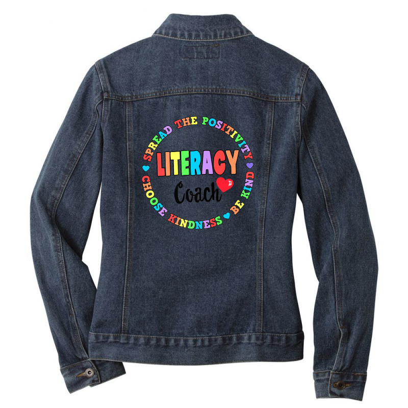 Reading Teacher Back School Special Literacy Coach Squad Ladies Denim Jacket by mufchedidp | Artistshot