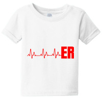 Emergency Medicine Emergency Room Nurse Er Heartbeat T Shirt Baby Tee | Artistshot