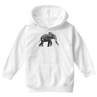 Elephant Anima Cute Zebra Print Wild Forest Running Heavy T Shirt Youth Hoodie | Artistshot