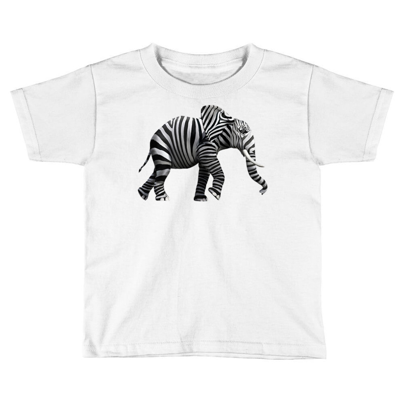 Elephant Anima Cute Zebra Print Wild Forest Running Heavy T Shirt Toddler T-shirt by sunda | Artistshot