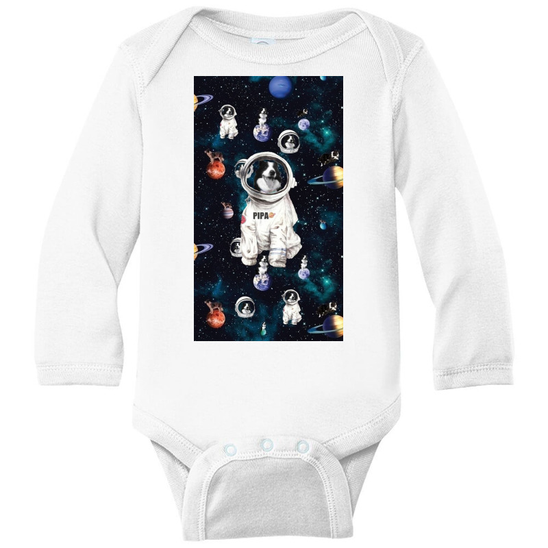 Sapce Long Sleeve Baby Bodysuit by Marro | Artistshot