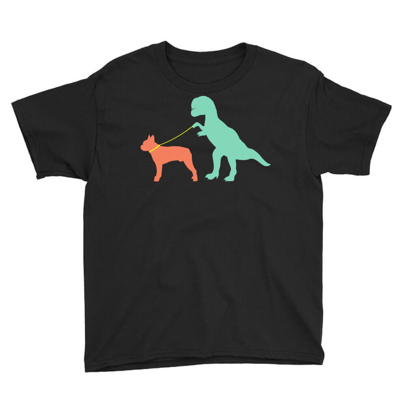 Boston Terrier T  Shirtfunny Boston Terrier Dinosaur Cute Boston Terri Youth Tee | Artistshot