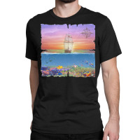 Sailing Ship T  Shirt Sunset Sail T  Shirt Classic T-shirt | Artistshot