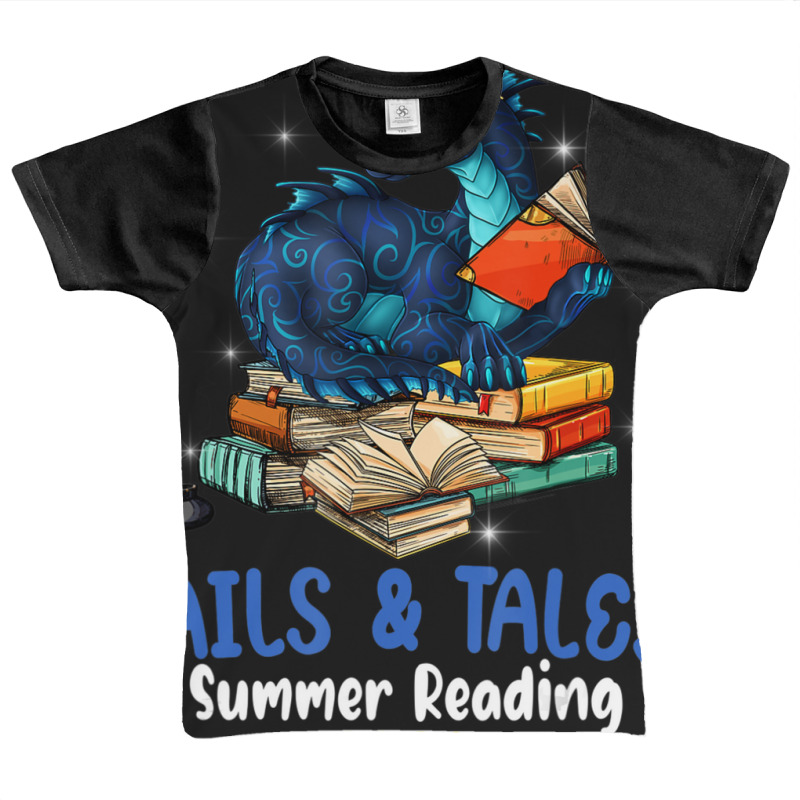 Tails And Tales Summer Reading 2021 Dragon Reader Graphic Youth T-shirt by brumfieldportillo7vlpq8 | Artistshot