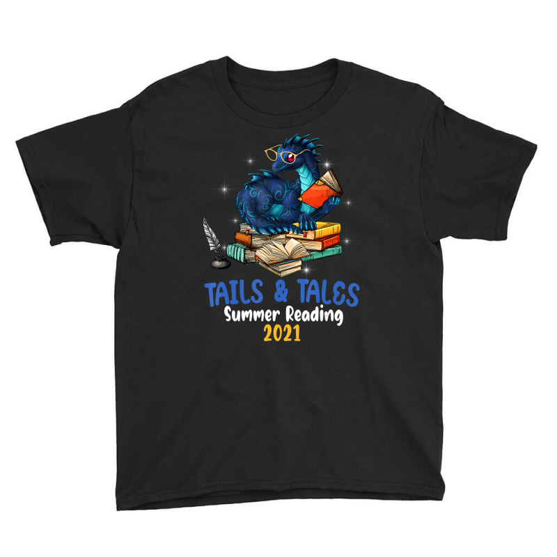 Tails And Tales Summer Reading 2021 Dragon Reader Youth Tee by brumfieldportillo7vlpq8 | Artistshot