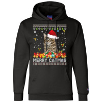 Merry Catmas Maine Coon Cat Ugly Sweater Christmas Santa T Shirt Champion Hoodie | Artistshot