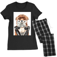 Morning Fox Cute Coffee Animal Women's Pajamas Set | Artistshot