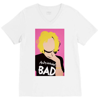 Celebrity Pop Art Portraits Debbie Blonde V-neck Tee Designed By Dwi Store