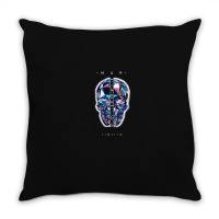 Skullhead Gothic Print 1 Throw Pillow | Artistshot