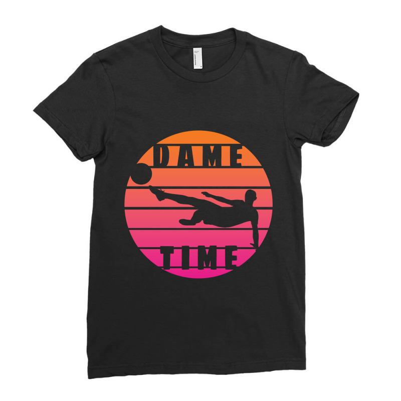 Dame Time Ladies Fitted T-Shirt by mckeebeckett3l9yxd | Artistshot