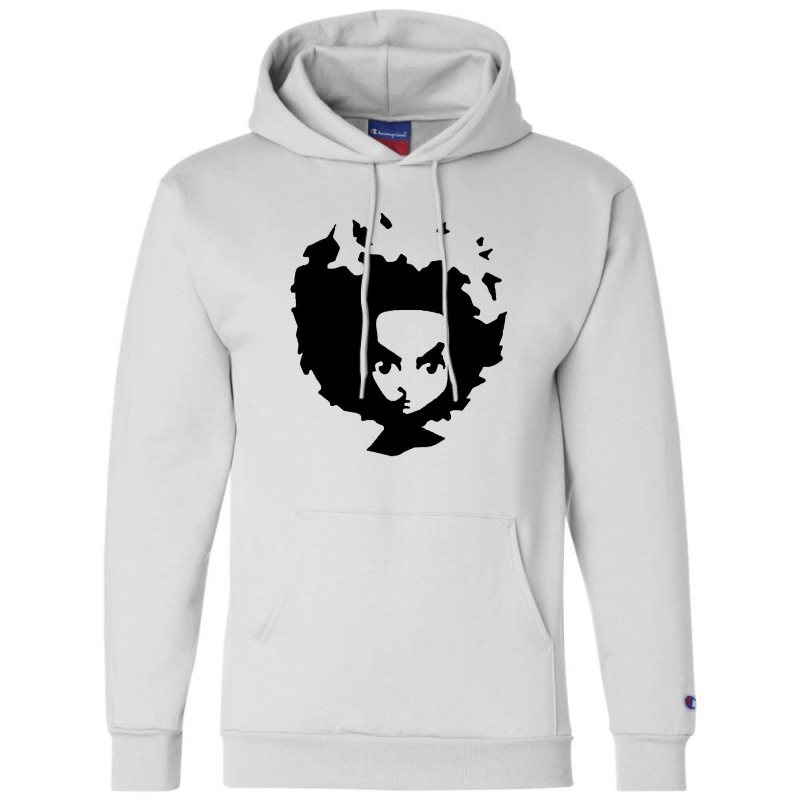 Custom The Boondocks Huey Face Champion Hoodie By Yulehaminah