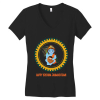 Happy Krishna Janmashtami, Funny Gift Idea Women's V-neck T-shirt | Artistshot