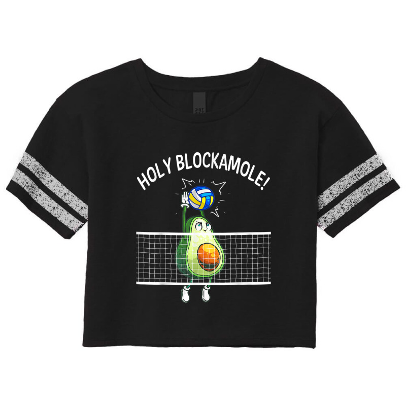 Holy Blockamole Volleyball Shirt Player Blocker Avocado Scorecard Crop Tee by AmberAThompson | Artistshot