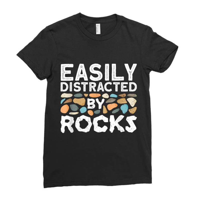 Geology Tshirt, Rock Collector Tee, Geologist Shirt, Stone T Shirt Ladies Fitted T-Shirt by matheeishilo | Artistshot