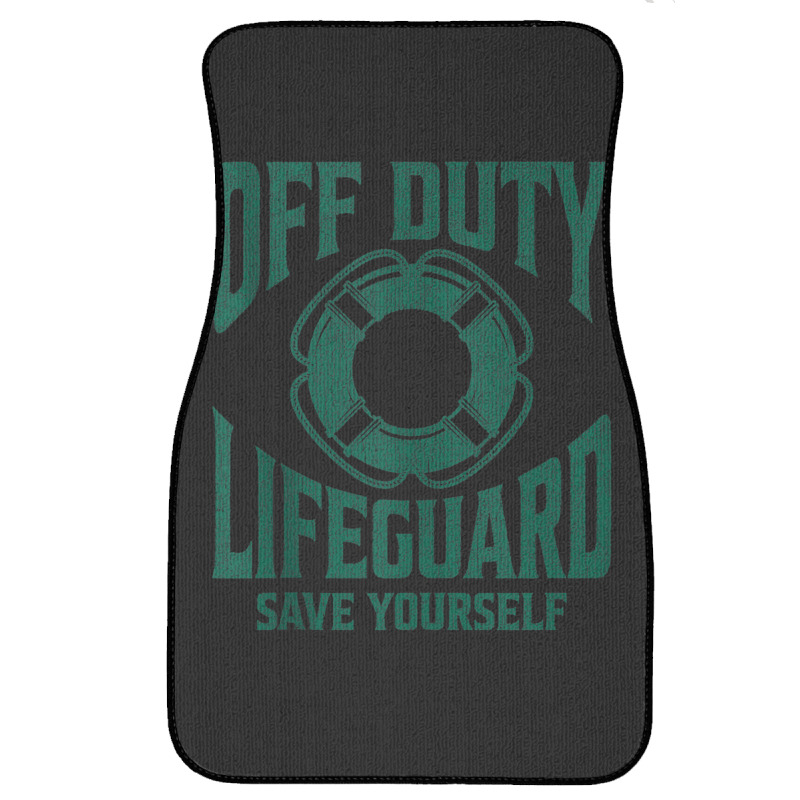 Off Duty Lifeguard Save Yourself, Lifeguard For Men & Women Tank Top Front Car Mat | Artistshot