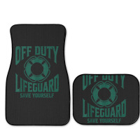 Off Duty Lifeguard Save Yourself, Lifeguard For Men & Women Tank Top Full Set Car Mats | Artistshot