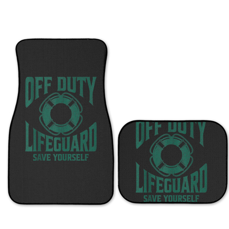 Off Duty Lifeguard Save Yourself, Lifeguard For Men & Women Tank Top Full Set Car Mats | Artistshot