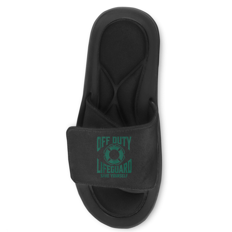 Off Duty Lifeguard Save Yourself, Lifeguard For Men & Women Tank Top Slide Sandal | Artistshot