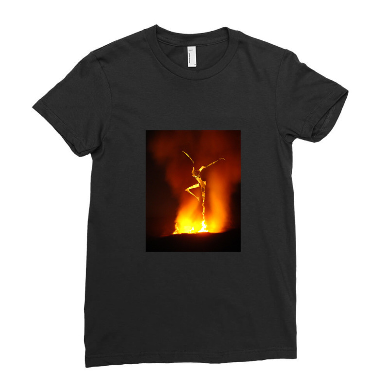 Fire Dance Dmb With You Ladies Fitted T-Shirt by SandraWarren | Artistshot