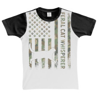 Feral Cat Whisperer Dad Camo Usa Flag Graphic Youth T-shirt | Artistshot