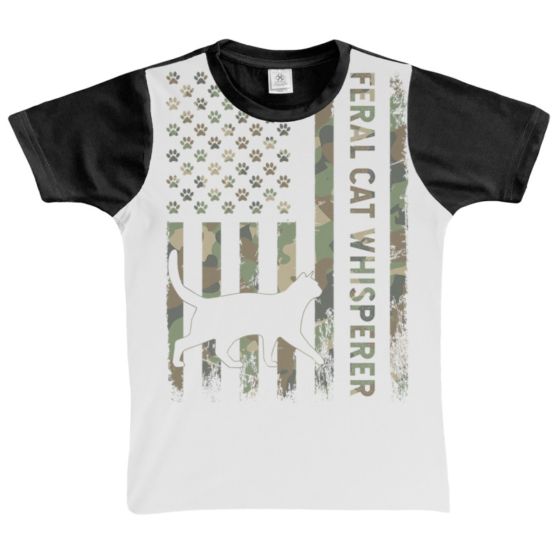 Feral Cat Whisperer Dad Camo Usa Flag Graphic Youth T-shirt by lisolagretaax | Artistshot