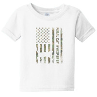 Feral Cat Whisperer Dad Camo Usa Flag Baby Tee | Artistshot