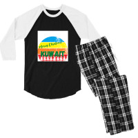 Merry Christmas Kuwait Men's 3/4 Sleeve Pajama Set | Artistshot