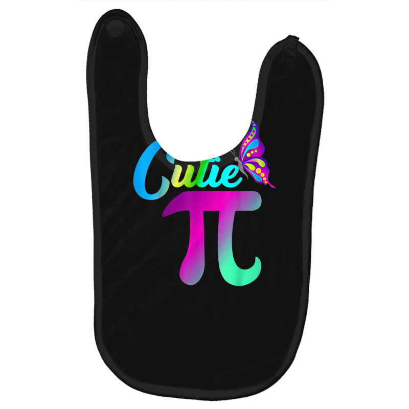 Pi Day Funny Cute Cutie Pi Pretty Math Butterfly Girls Pi Baby Bibs | Artistshot