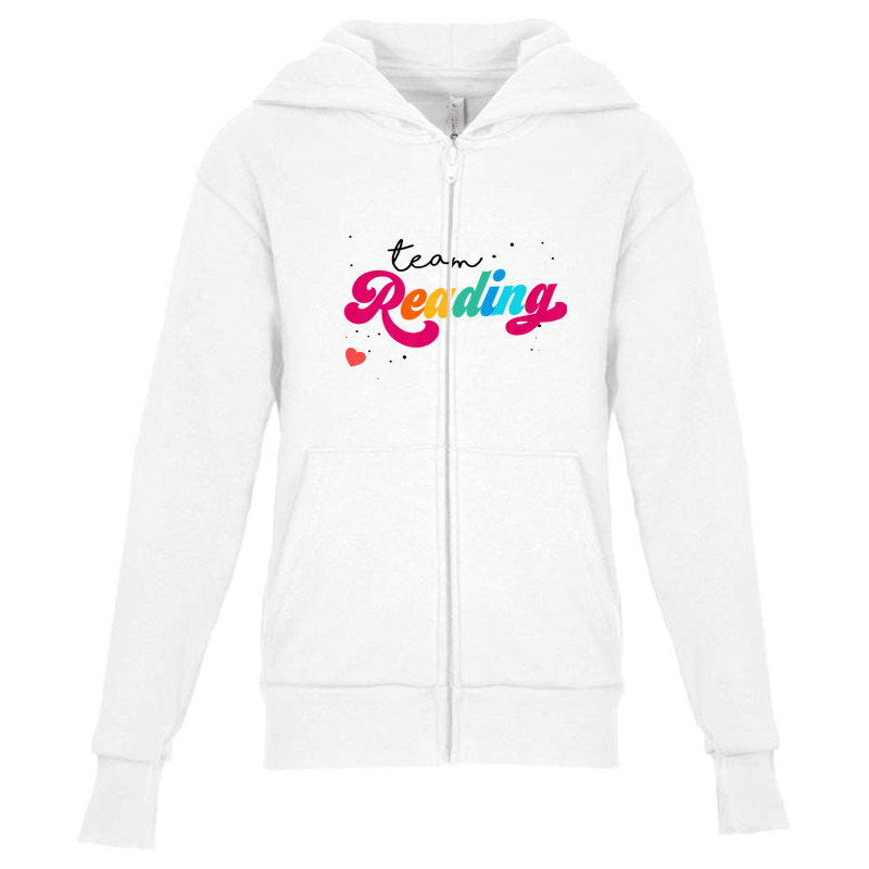 Team Reading Coach Teacher Interventionist Literacy Squad Youth Zipper Hoodie by mufchedidp | Artistshot