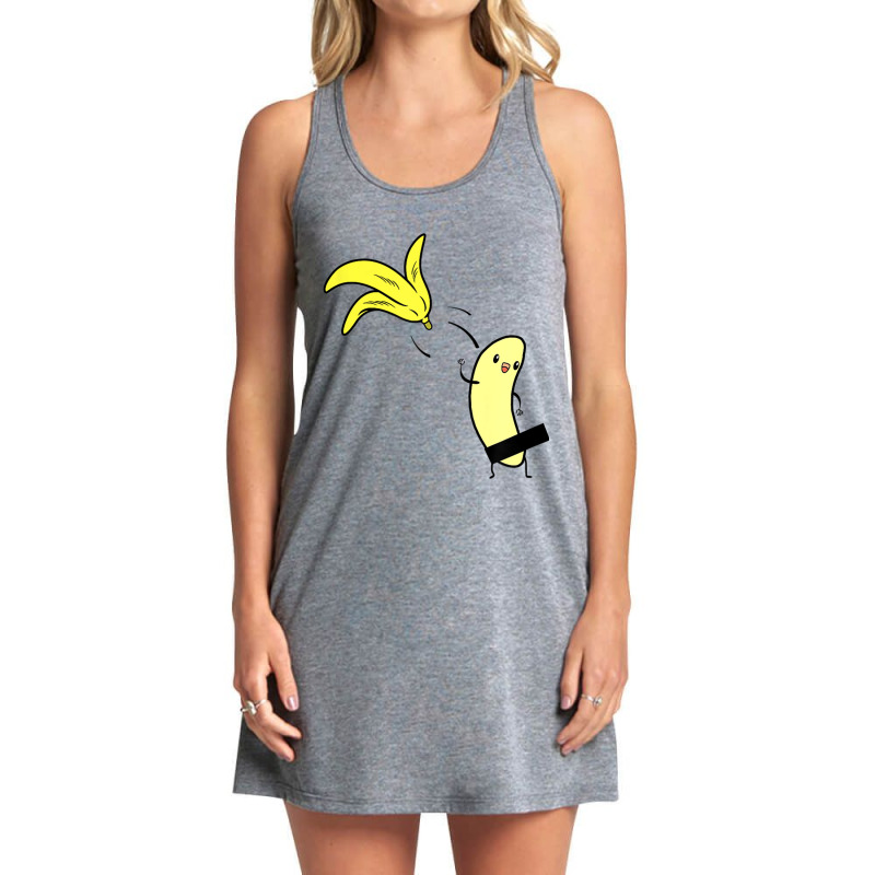 Cute Naked Undressing Banana Halloween Costume Gift Tank Dress by MindyLeeLucas | Artistshot