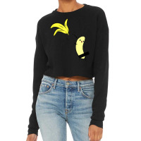 Cute Naked Undressing Banana Halloween Costume Gift Cropped Sweater | Artistshot