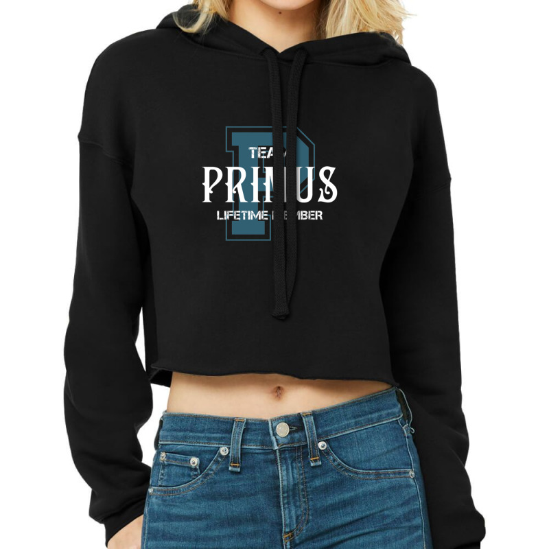 Team Primus Lifetime Member 1 Cropped Hoodie by KaylaCasey | Artistshot