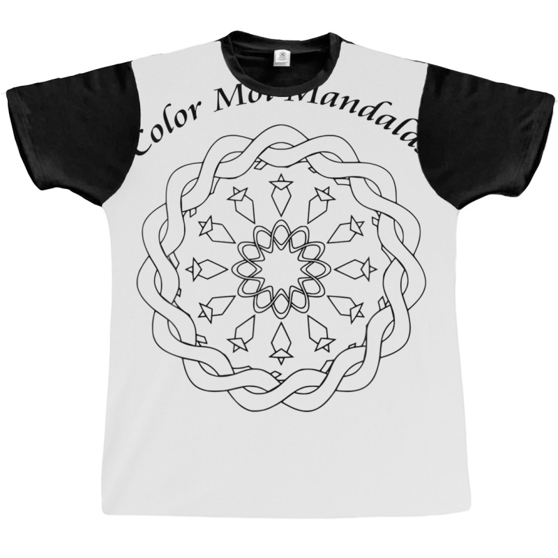 Mandala No.4 Tee Shirt That Can Be Colored With Paint Graphic T-shirt | Artistshot