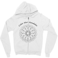 Mandala No.4 Tee Shirt That Can Be Colored With Paint Zipper Hoodie | Artistshot