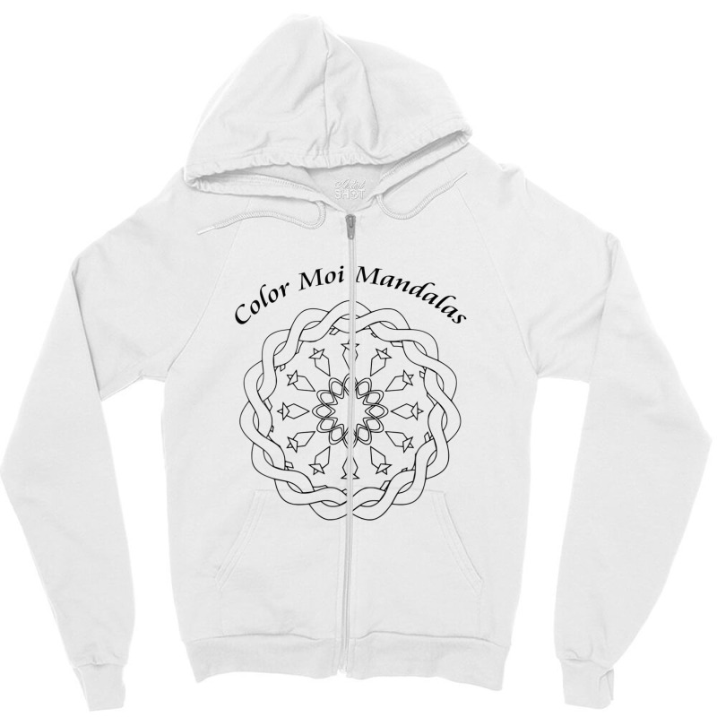 Mandala No.4 Tee Shirt That Can Be Colored With Paint Zipper Hoodie | Artistshot