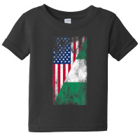 Usa Nigeria Flags - United States Of America, Nigerian Baby Tee | Artistshot