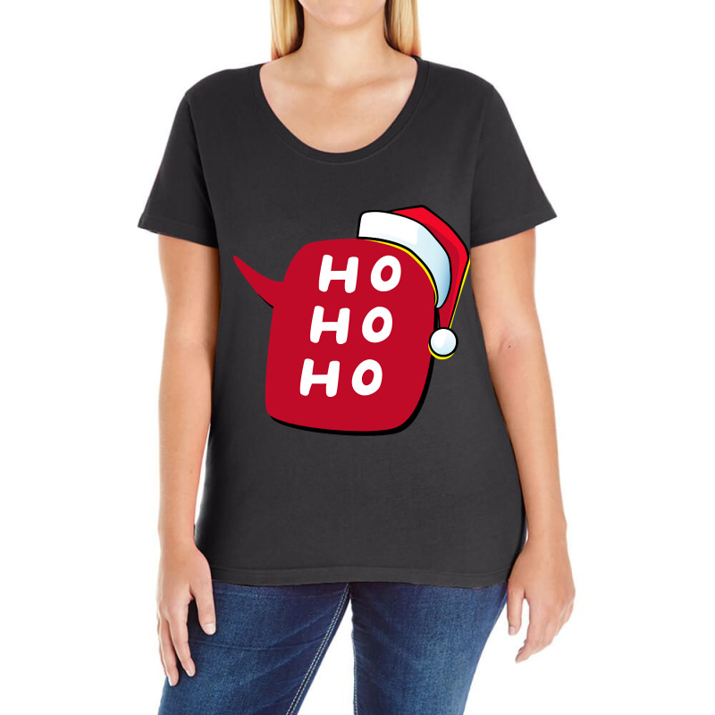 Ho Ho Ho Ladies Curvy T-Shirt by declangreenwood | Artistshot