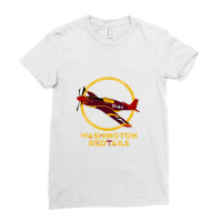 Washington Red Tails Ladies Fitted T-shirt | Artistshot