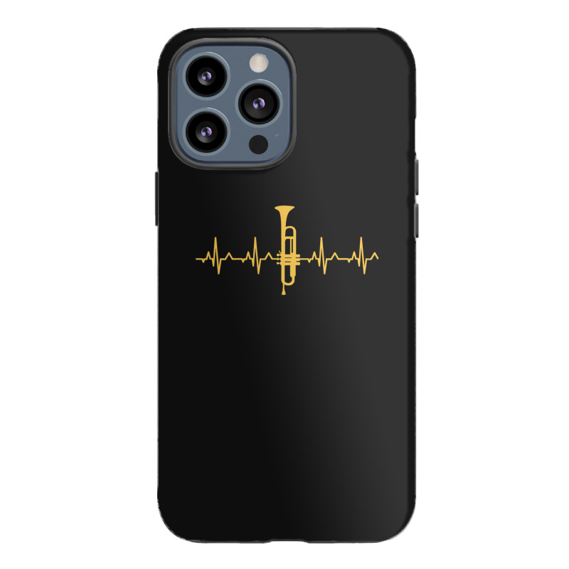 Trumpet Heartbeat T-shirt - Trumpet Player Shirt Iphone 13 Pro Max Case | Artistshot