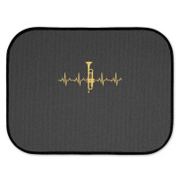 Trumpet Heartbeat T-shirt - Trumpet Player Shirt Rear Car Mat | Artistshot