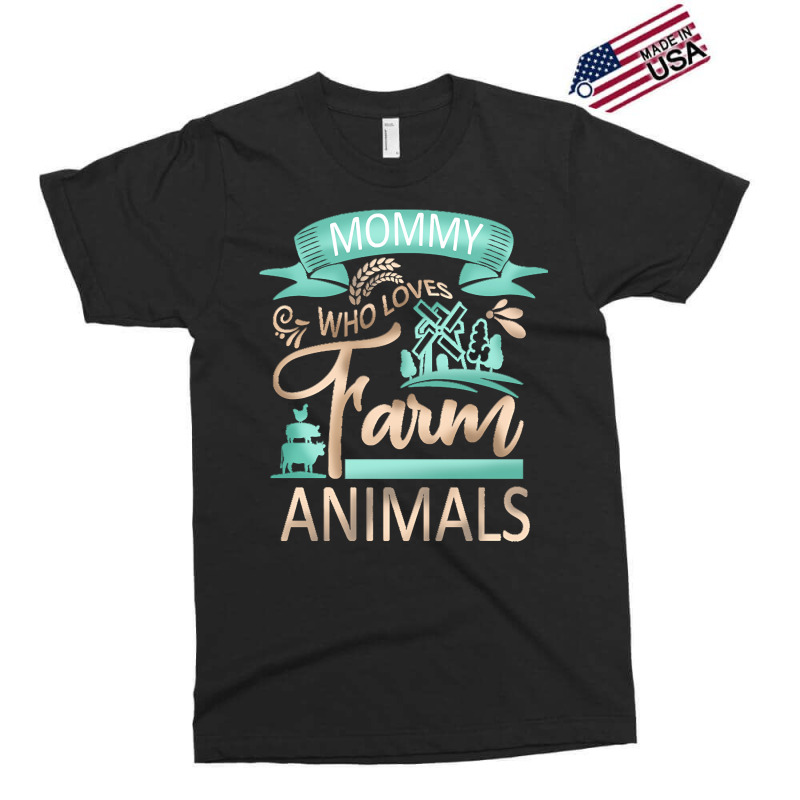 Farm Animals T  Shirt Mommy Who Loves Farm Animals   Cow Pig Goat Love Exclusive T-shirt by miracle24707 | Artistshot