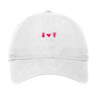 Peace Love Pro Choice Feminist Womens Feminism Adjustable Cap | Artistshot