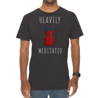 Heavily Meditated (3) Vintage T-shirt | Artistshot